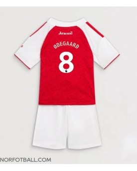 Billige Fotballdrakt Arsenal Martin Odegaard #8 Replika Hjemmedraktsett Barn 2025-26 Kortermet (med bukser)